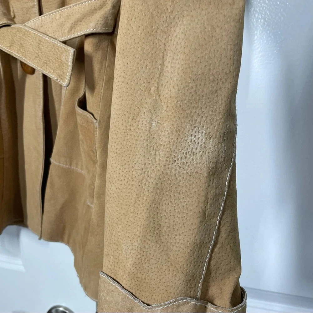 Vintage Styles 100% Genuine Leather Coat Jacket size M - Picture 11 of 15